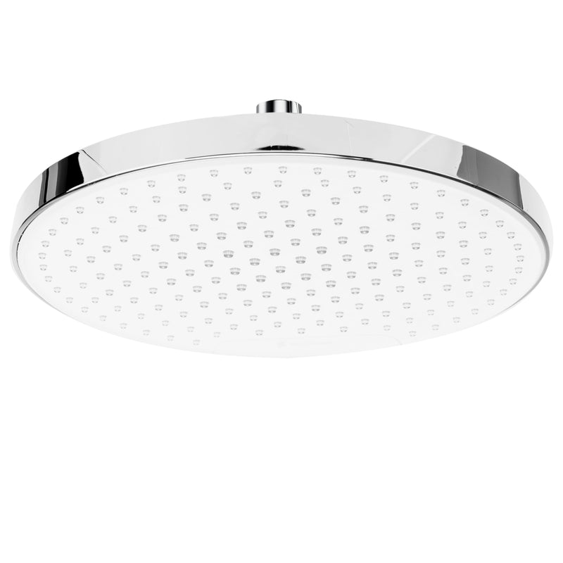 SparkPod 10 Inch Round Rain Shower Head - Chrome and White - Like New