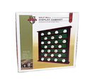 CLUBHOUSE COLLECTION MAHOGANY GOLF BALL DISPLAY CABINET DISPLAYS UP TO 49 BALLS - Like New