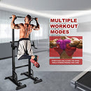 Holleyweb Multi-Function Power Tower Dip Station Pull Up & Dip Stands - Black - Like New