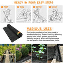 LAVEVE 5OZ Weed Barrier Landscape Fabric 4FT x 100FT Heavy-Duty Weed Control - Brand New