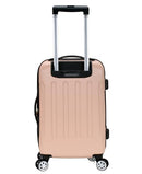 Rockland London Hardside Spinner Wheel Luggage, Champagne, Carry-On 20-Inch - Brand New