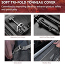 YITAMOTOR SOFT TRI-FOLD TRUCK BED TONNEAU COVER DODGE RAM 1500 CETC-2009 - BLACK - Like New