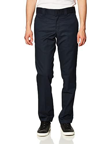 DICKIES MENS SLIM FIT TAPERED LEG MULTI-USE POCKET WORK DARK NAVY 38X30 - Brand New