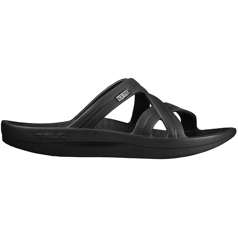 TELIC WOMEN'S MALLORY SANDAL, SIZE MEDIUM - SIZE: WOMEN 9 - MIDNIGHT BLACK - Like New
