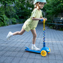 JETSON CHARACTER KIDS KICK SCOOTER LED LIGHTS UP SONIC 3-WHEEL - BLUE/YELLOW - Brand New