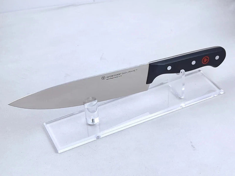 WUSTHOF GOURMET 8" INCH CHEF'S COOK'S KNIFE STAINLESS STEEL - SILVER, BLACK - Like New