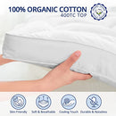 ELEMUSE Extra Thick Cooling Queen Mattress Topper 1300 GSM Overfilled Pillow - Like New