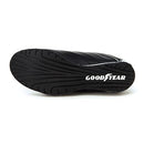 Goodyear Mens Ori Racer Sneaker Low-Top PU Leather & Mesh GY206215 Black/White - Brand New