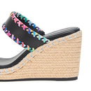 KL154225 KARL LAGERFELD WOMEN'S CARCEL DOUBLE STRAP ESPADRILLE WEDGE - 10 - Like New