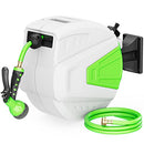 BIGTUR Retractable Garden Hose Reel, 3/5''x 65' Wall Mounted - Brand New