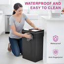 PayLessHere 13 Gallon Plastic Trash Can with Lid TC-P605 - Black - Like New
