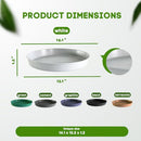 Matri Round Plastic Planting Saucer (White, 14 Inch) - Brand New