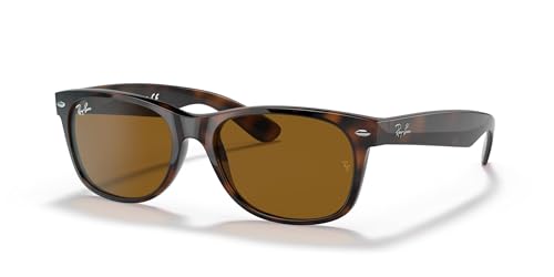 RAY BAN RAY-BAN NEW WAYFARER SQUARE SUNGLASSES LIGHT HAVANA/B-15 BROWN SIZE 58 - Like New