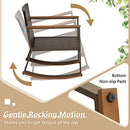 Toolsempire Outdoor Rocking Chair Set 3 Pieces Patio Set Rocking Chair - Brand New