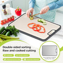SUMZZZ TITANIUM CUTTING BOARD FOR KITCHEN, DOUBLE SIDED CHOPPING BOARD - Grey - Like New