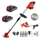 LOFINKU CORDLESS WEED WACKER ELECTRIC WEED EATER 2 BATTERIES WEEDWACKER - RED - Like New