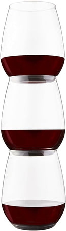 TOSSWARE Clear Plastic 18oz Tumbler Wine Glass Set of 48 pack of 1 - CLEAR - Like New