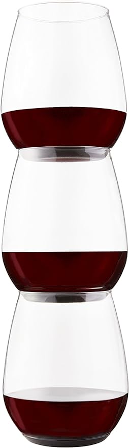 TOSSWARE Clear Plastic 18oz Tumbler Wine Glass Set of 48 pack of 1 - CLEAR - Like New