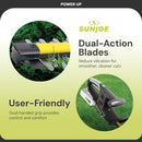 SUN JOE 2.0AH 18-IN CORDLESS HANDHELD HEDGE TRIMMER 5/8" - BLACK/YELLOW - Like New