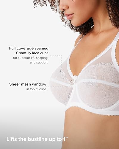 WACOAL WOMEN'S RETRO CHIC UNLINED MESH FULL COVERAGE UNDERWIRE BRA 36DD - BLACK - Brand New