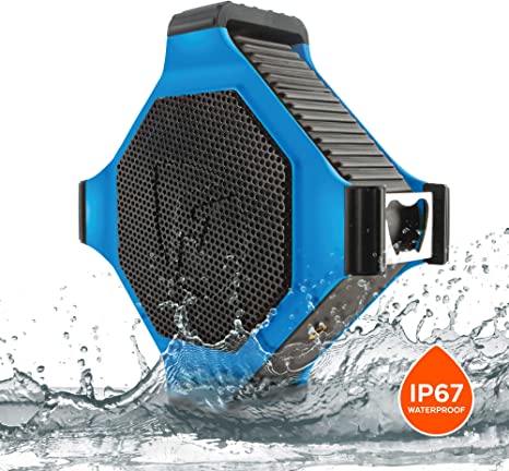 ECOXGEAR EcoEdge Waterproof Portable Bluetooth Speaker GDI-EXEDGE302 - BLUE - Like New