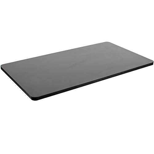 VIVO BLACK 43" X 24" INCH UNIVERSAL UNIVERSAL SOLID ONE-PIECE TABLE TOP - BLACK - Like New