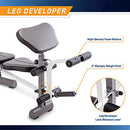 Marcy Folding Standard Weight Bench, Easy Storage, Incline MWB-20100 - Black - Like New