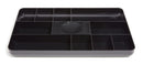 TRU RED STAPLES TR55350 13-COMPARTMENT PLASTIC DRAWER ORGANIZER - BLACK - Like New