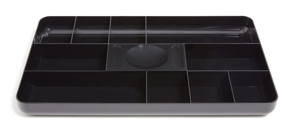 TRU RED STAPLES TR55350 13-COMPARTMENT PLASTIC DRAWER ORGANIZER - BLACK - Like New
