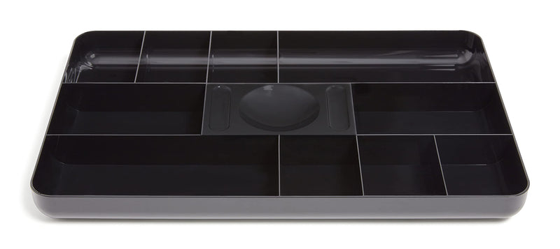 TRU RED STAPLES TR55350 13-COMPARTMENT PLASTIC DRAWER ORGANIZER - BLACK - Like New