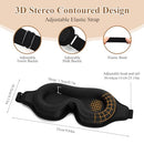FLYCOCO SLEEP MASK - 3D CONTOURED CUP, AIR M AT240711001 - CLASSIC BLACK - Like New