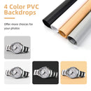 AMZDEAL PHOTO STUDIO PORTABLE LIGHT BOX ADJUSTABLE LIGHT TENT 3000K-6000K, BLACK - Like New