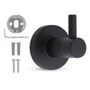 HIGHCRAFT SINGLE ROBE HOOK IN MATTE BLACK - BLACK - Like New
