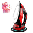 OMAIGA CORDLESS IRON FOR CLOTHES, WIRELESS STEAM IRON W/ RAPI Heating Auto - RED - Like New