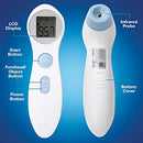 COOPER DIGITAL FOREHEAD THERMOMETER INFRARED - BODY TEMPERATURE READER - WHITE - Like New