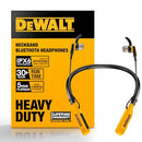 DEWALT HEAVY DUTY BLUETOOTH NECKBAND HEADPHONES WIRELESS NECKBAND - YELLOW - Like New