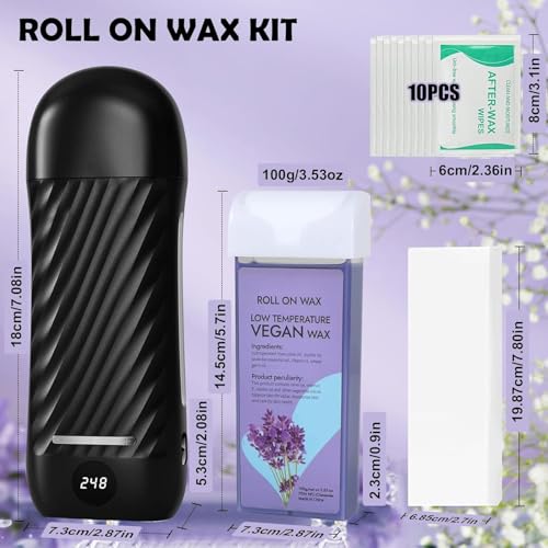 BINZLS ROLL ON HAIR REMOVAL KIT: PORTABLE WAX HEATER CWH-009 - - Scratch & Dent