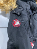 OLCW743 CANADA WEATHER GEAR WOMEN'S PARKA WITH FAUX FUR TRIM HOODED BLACK SMALL - Brand New