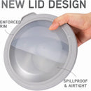 COOK WITH COLOR Mixing Bowls Set 12 Piece Plastic Nesting Bowls - Gray - Like New