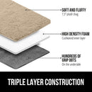 GORILLA GRIP Soft Faux Fur Area Rug, 4x6 FT, B07MVHHSXJ - Taupe - Brand New