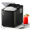 TYPHUR NUGGET ICE MAKER COUNTERTOP 35LBS/24H SELF-CLEANING PUMP - SS/BLACK - Like New