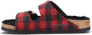 Birkenstock Arizona Shearling - Plaid Red - SIZE 7 WOMEN - PLAID RED Like New