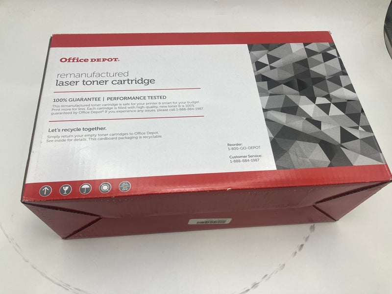 OFFICE DEPOT REMANUFACTURED LASER TONER CARTRIDGE 507X BLACK - Brand New