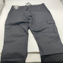 JUMP START MENS JOGGER JOG STRETCH CARGO PANTS - SIZE: MEN L - BLACK - Brand New