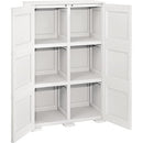 CLEVERMADE OMNIMODUS PLASTIC STORAGE CABINET WITH DOORS MEDIUM - CREAM - Like New