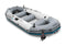 INTEX 68373EP MARINER 3 INFLATABLE BOAT 54IN OARS HIGH-OUTPUT PUMP - GRAY - Like New