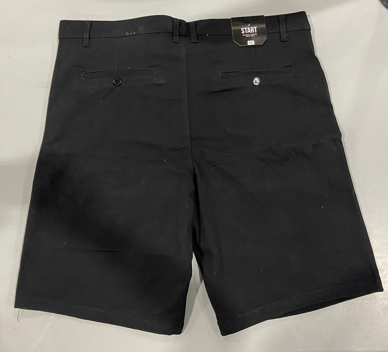 START FLEX COMFORT FOUR WAY STRETCH FABRIC SHORT - SIZE: MEN 40 - BLACK - Brand New