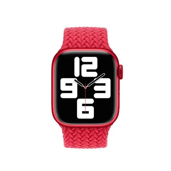 APPLE WATCH BRAIDED SOLO LOOP 45MM - (PRODUCT) RED - SIZE 3 - Brand New