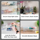 IRIS USA CLEAR CASES |MADE IN USA| PLASTIC BOX ORGANIZERS (18-PACK)- SMALL - Like New