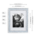 Frame Distressed Blue, Matted to 8x10, Frames by EcoHome B077XXRK9Q - Brand New